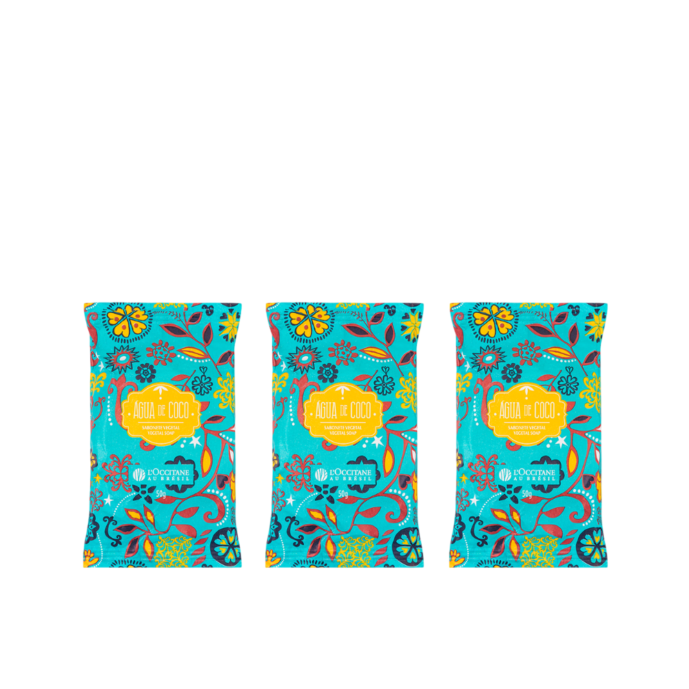 Trio de Sabonetes Água de Coco 50g